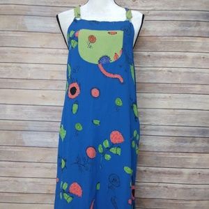 Chico's Design Blue Green Over All Style Dress